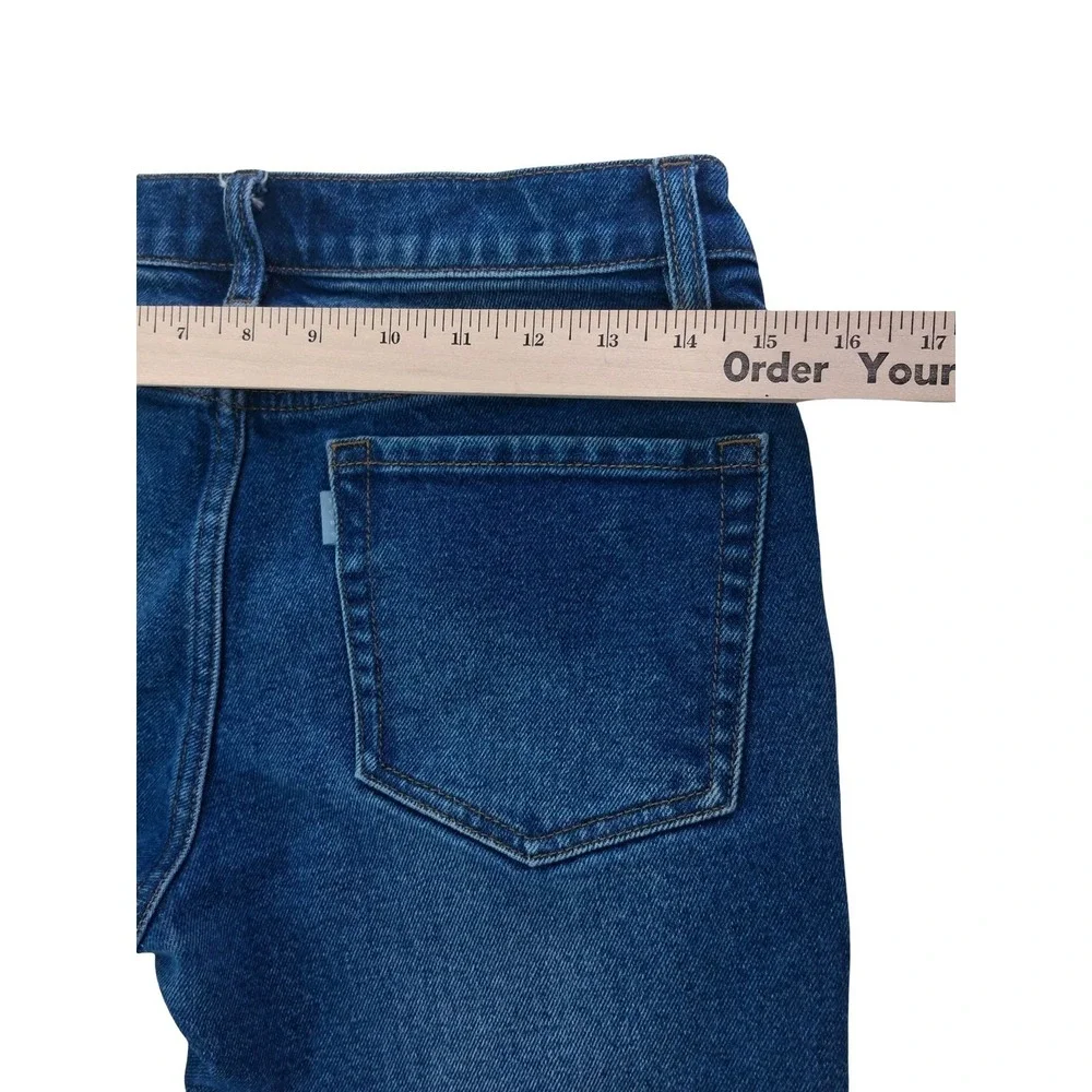 Sene Jeans Mens 29 X 29 Blue Medium Wash Slim Straight Denim Casual Pants